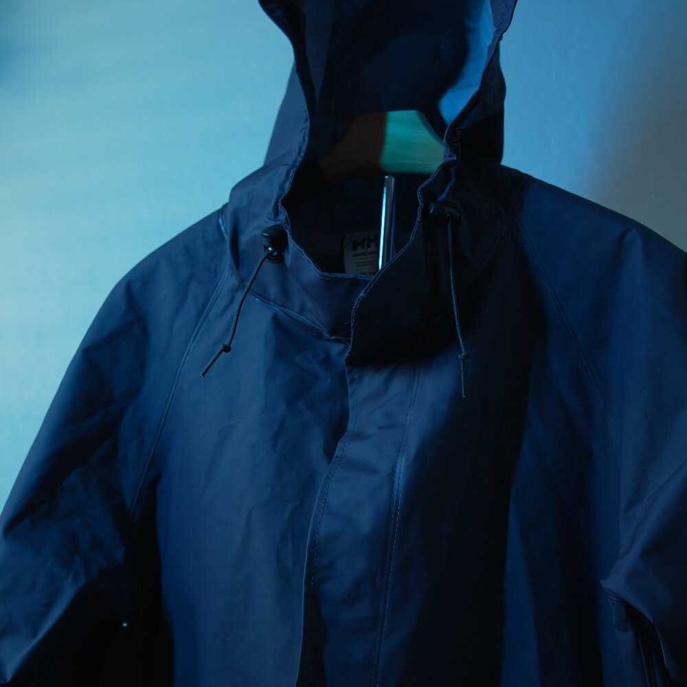 Small / Petit Helly Hansen Workwear Blue Rain Coat